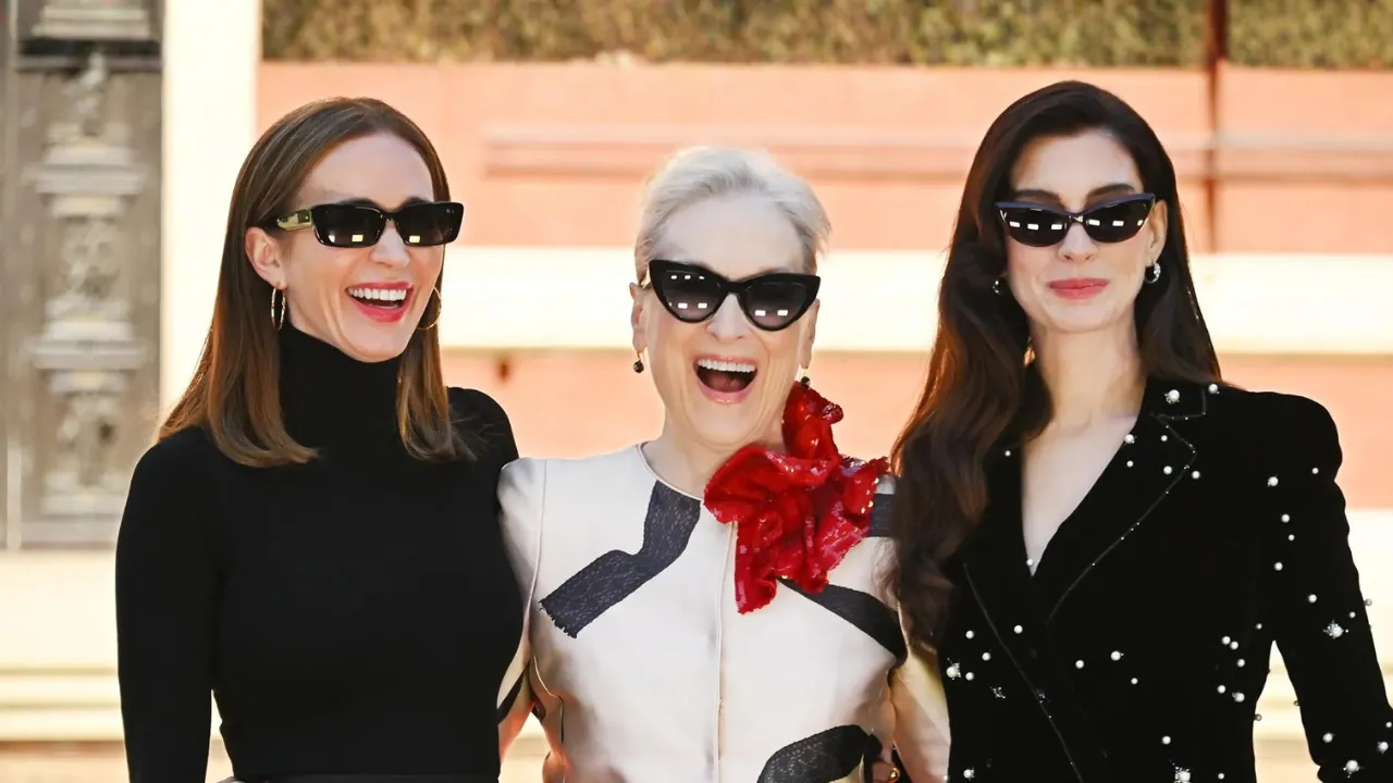 The cast celebrating at the film's world premiere event